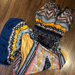 Maxi Dress, Lovely Multicolored Pattern